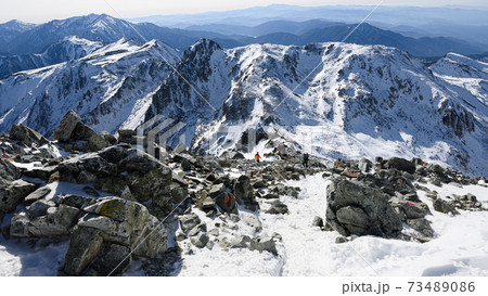 立山:雄山頂上からの景色 立山:雄山頂上からの景色 73489086