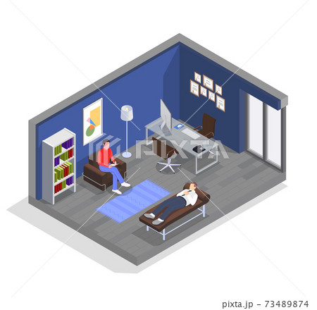 Professional Burnout Psychologist Composition 73489874