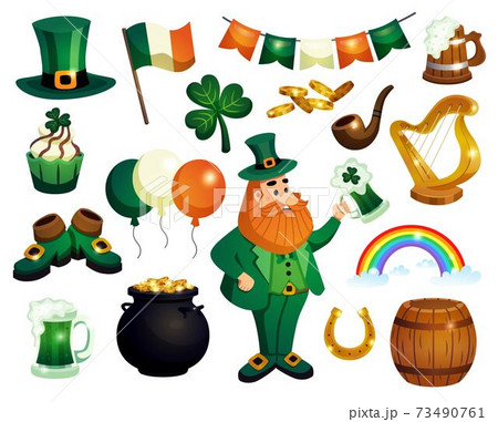 Saint Patricks Icon Set 73490761