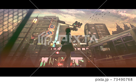 日暮れの灯 73490768