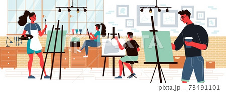Paint Art Studio Composition 73491101
