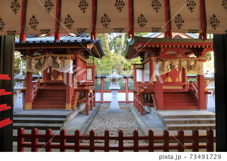 山王日枝神社の末社　山王稲荷神社　八坂神社　猿田彦神社　 73491729