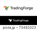 T and F Letters Trading Stock Market Logo Concept 73492023