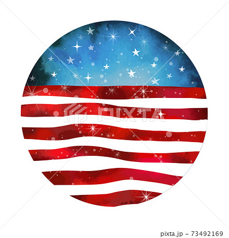 Grunge American flag background. Independence Day of America. Merry Christmas. Vector illustration 73492169