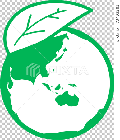 Ecology image mark of the earth - Stock Illustration [73493281] - PIXTA