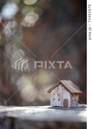 木洩れ日バックの小さいおうち 木洩れ日バックの小さいおうち 73493879