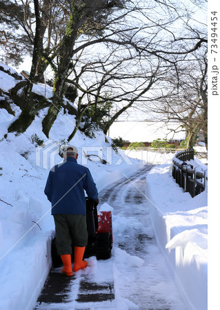 令和3年豪雪6日後の丸岡城(福井県 坂井市 丸岡町) 令和3年豪雪6日後の丸岡城(福井県 坂井市 丸岡町) 73494454