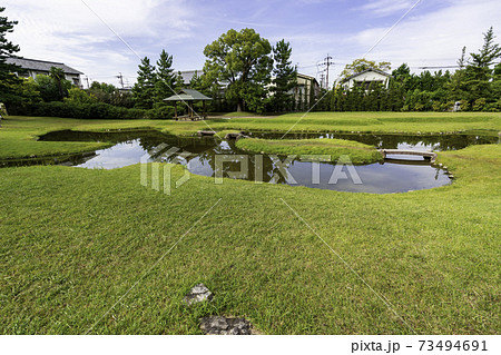 旧大乗院庭園 奈良県奈良市の写真素材