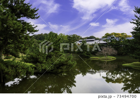 旧大乗院庭園 奈良県奈良市の写真素材