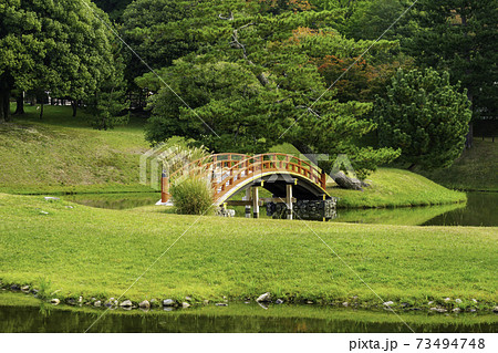 旧大乗院庭園 奈良県奈良市の写真素材