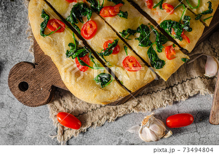 Homemade focaccia simple 73494804