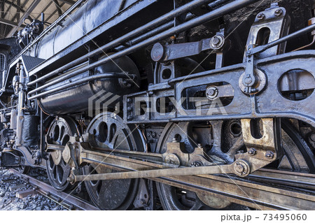 蒸気機関車　車両　汽車　昭和の象徴 73495060