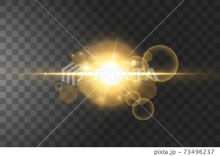 Shining golden stars isolated on black background. Vector illustration. Shining golden stars isolated on black background. Vector illustration. 73496237