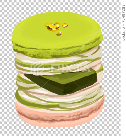 Trendy Macaron Tunkaron Korean Sweets Matcha 73497285