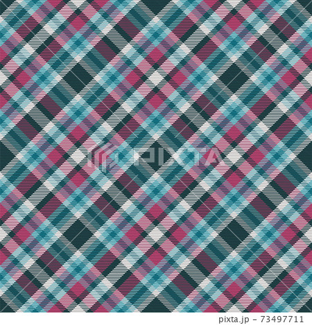 Plaid pattern seamless. Check fabric texture. Stripe square background. Vector textile design. 73497711