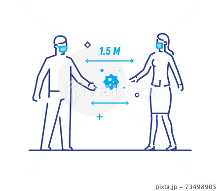 Maintaining social distance with the virus 73498905