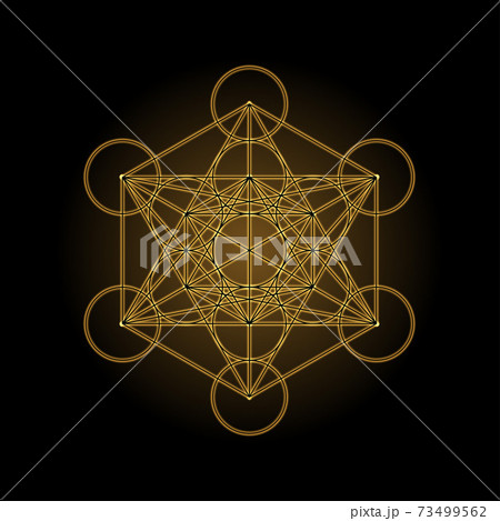Hexagon outline shine background 73499562