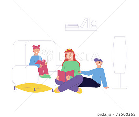 Nanny Flat Illustration 73500265