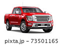 Red Pickup Truck - 3D render 73501165