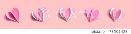 Paper craft hearts 73501423