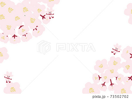 桜 春 妖精 背景 イラスト 素材のイラスト素材