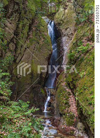 渋沢平九郎自決の地（黒山三滝の天狗滝） 73503701