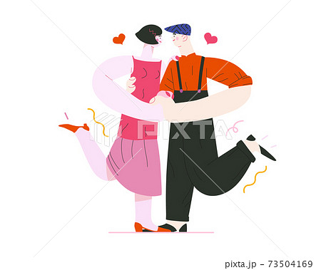 Dancing couple - Valentine graphics Dancing couple - Valentine graphics 73504169