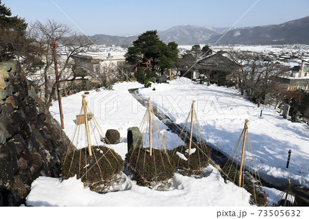 令和3年豪雪6日後の丸岡城(福井県 坂井市 丸岡町) 令和3年豪雪6日後の丸岡城(福井県 坂井市 丸岡町) 73505632