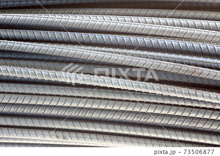 Rebar texture.Construction rebar steel work reinforcement. 73506877