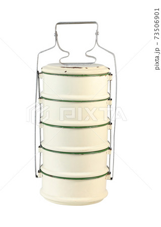 old food carrier isolated on white background old food carrier isolated on white background 73506901