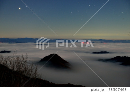 大江山からの福知山盆地の雲海 73507463