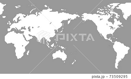 世界地図 モダンで簡略化されたアウトラインの世界地図 のイラスト素材