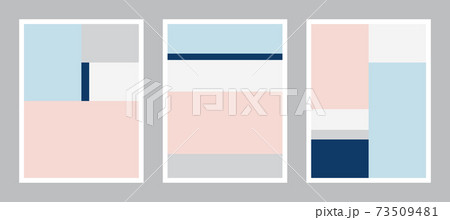 Pastel Modern Poster Art. Abstract Wall Art. Digital Interior Decoration Art for print. 73509481