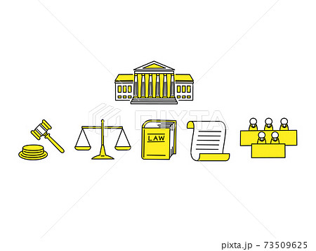 裁判アイコンセット 裁判アイコンセット 73509625