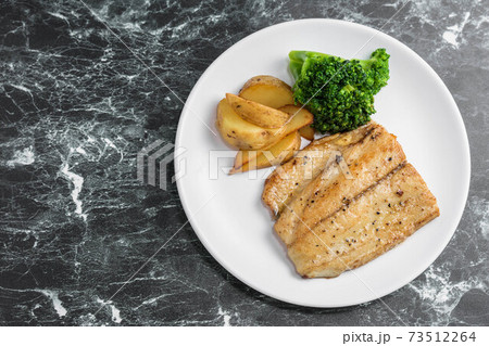 サゴシのムニエルの写真素材 サゴシのムニエルの写真素材