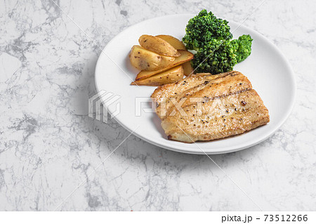 サゴシのムニエルの写真素材