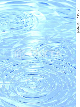雨降りの波紋 73512550