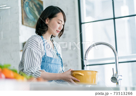 キッチンの主婦 73513266