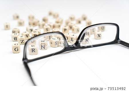 glasses and letters glasses and letters 73513492