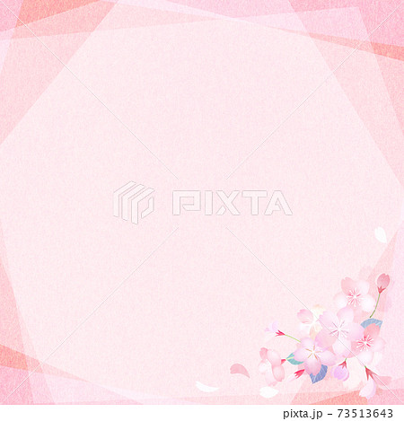 桜の花のフレーム素材 - 複数のバリエーションがあります 73513643