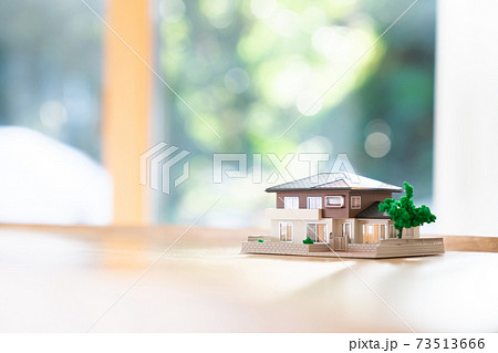 家  住宅ローン  不動産イメージ　ミニチュア　模型　家 73513666