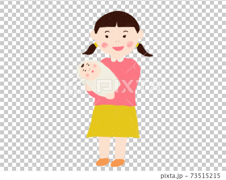 弟が生まれた女の子 73515215