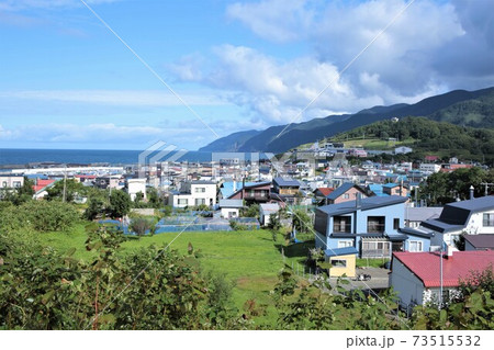 北海道の風景「石狩市厚田区厚田の集落」の写真素材 [73515532] - PIXTA