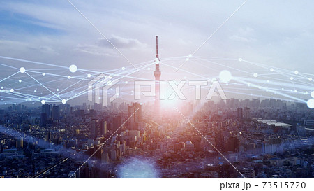 都市とネットワーク スマートシティー  IoT ICT デジタルトランスフォーメーション  都市とネットワーク スマートシティー  IoT ICT デジタルトランスフォーメーション  73515720