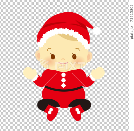 Cosplay baby Santa Claus front baby full body illustration 91 73515802