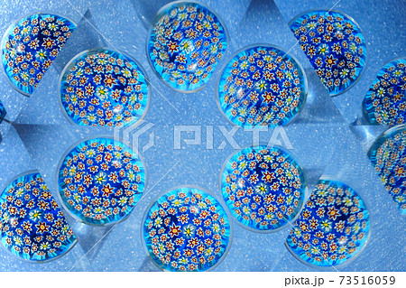 珊瑚のガラス文鎮・万華鏡3 73516059