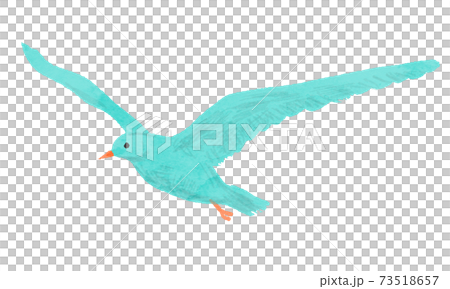 Flying bird watercolor illustration vector Flying bird watercolor illustration vector 73518657