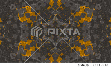 メカニカルな万華鏡、美しい幾何学模様 [別Verあり] 73519018