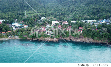 Dawn on Chang island. Turquoise clear water 73519885