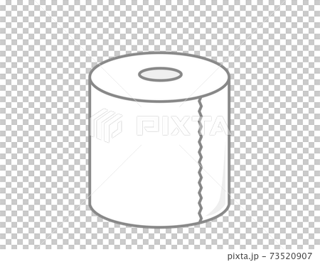 トイレットペーパーのベクターイラスト トイレ用品 トイレットペーパーのベクターイラスト トイレ用品 73520907